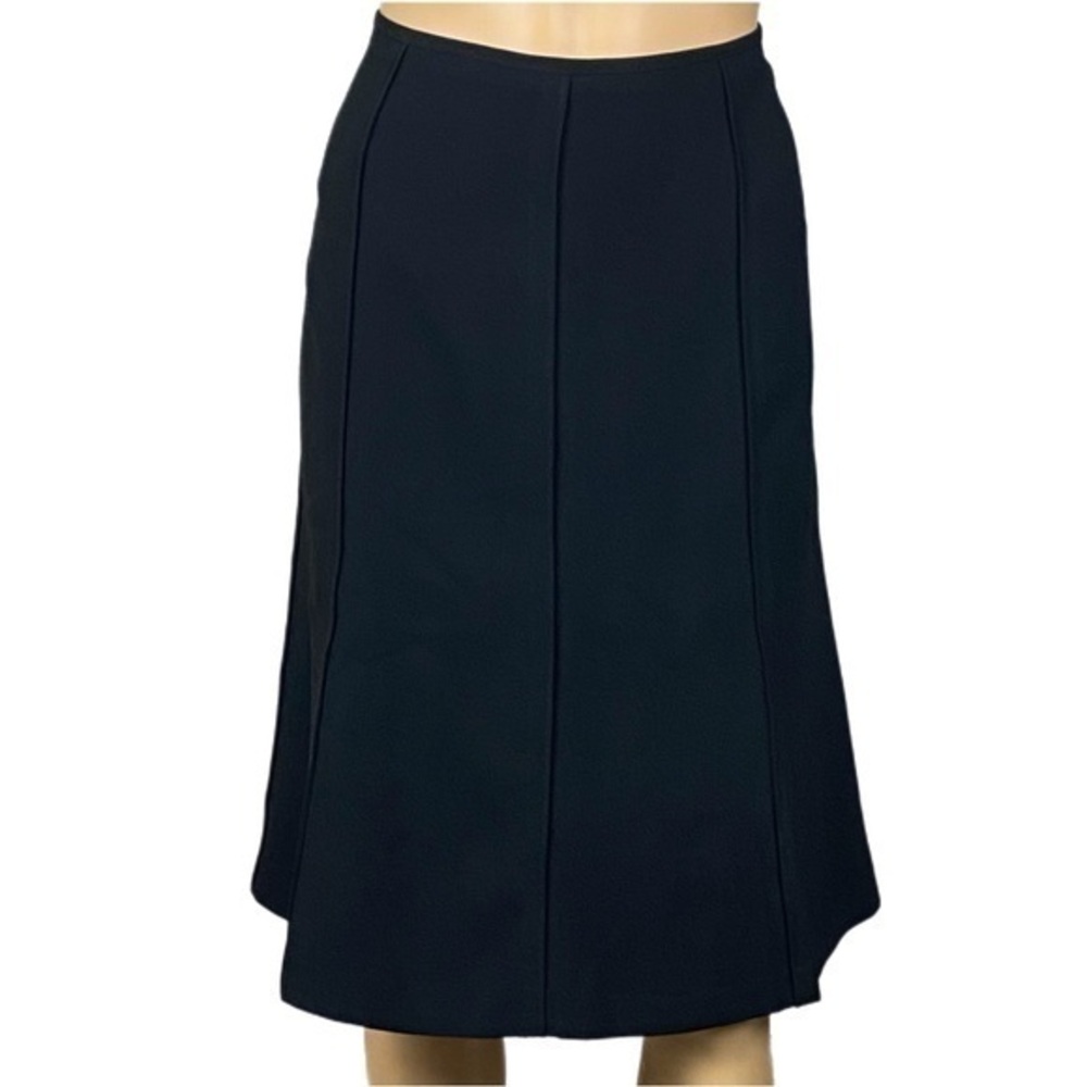 TAHARI-ARTHUR S. LEVINE Vintage black crepe, fully lined skirt. Size 10. EUC